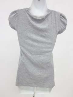 You are bidding on a LA MADE Gray Cap Sleeve Scoop Neck T Shirt Top 