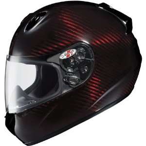   Transtone Carbon Full Face Motorcycle Helmet X Large  Red Automotive