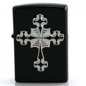  Zippo   Licorice, Gothic Cross Emblem