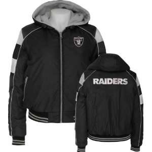 Oakland Raiders Womens Reversible Fleece Jacket  Sports 