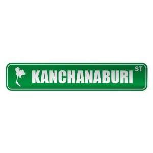   KANCHANABURI ST  STREET SIGN CITY THAILAND