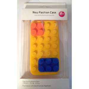 Lego Block Iphone 4/4S Case Yellow Color