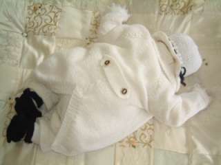 KNITTING PATTERN** TAIL COAT SUIT**FOR NEWBORN BABY BOY  