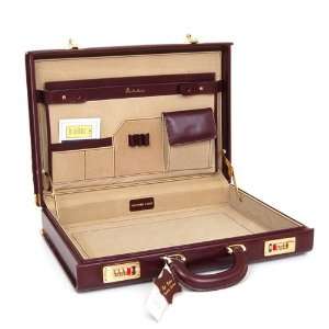  All Leather Attache Case, Briefcase with Genuine Suede 