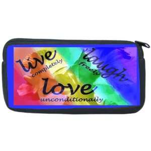  Live Laugh Love Design Neoprene Pencil Case   pencilcase 