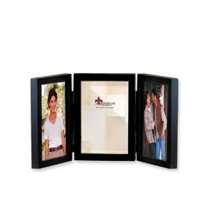  Black Wood 4 x 6 Triple Photo Frame Jewelry