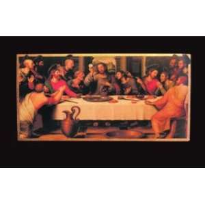    27 x 13.5 De Juanes Florentine Last Supper Plaque