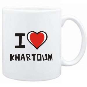  Mug White I love Khartoum  Cities