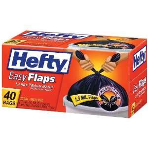 HEFTY 30 gal Easy Flaps (large trash bags) 40ct.