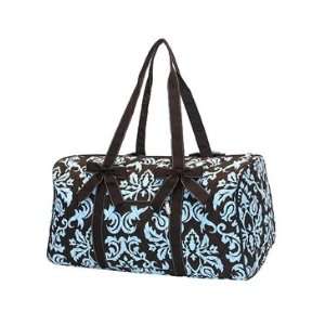  Quilted Damask Print Large Duffle Bag Baby
