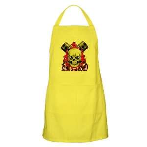  Apron Lemon King of the Road Skull Flames and Pistons 