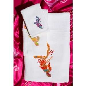  Phoenix Multi Colored Designs Towels   Complete Set(2 Bath 
