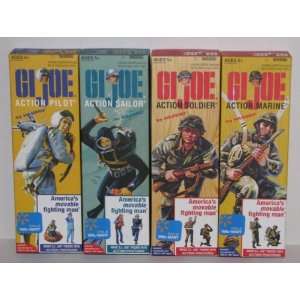  G.I. Joe Set of 4 Action Figures 12 1964 Reproductions 