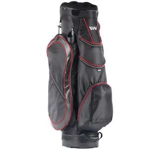  Wellzher Tomahawk Golf Cart Bag (Black/Red) Sports 