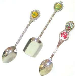 Vintage Souvenir Spoons in Gift Bag   Washington State Ocean Shores 