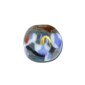  15mm Picasso Abstract Swirls Round Glass Beads Arts 