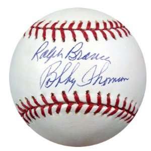  Bobby Thomson Signed Baseball   & Ralph Branca PSA DNA 