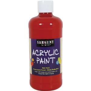  Sargent Art 24 2425 16 Ounce Acrylic Paint, Naphthol Red 