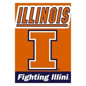   Illini Double Sided 28x40 Banner Catalog Category NCAA Office