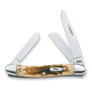  Case Amber Medium Stockman Pocket Knife Jewelry