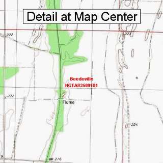  USGS Topographic Quadrangle Map   Beedeville, Arkansas 