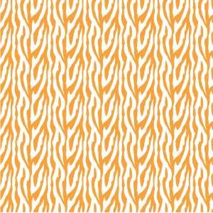 ZEBRA STRIPES PATTERN Orange & White CRAFT VINYL Sheets 6x6 x3 Great 