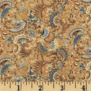  44 Wide Ravello Toscana Swirl Antique Fabric By The Yard 
