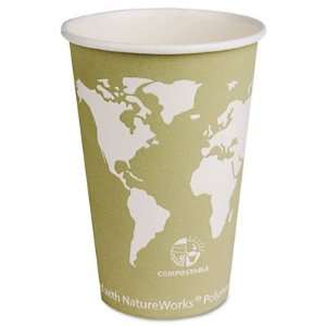 Eco Products o   PLA Plastic Hot Cups, 16 Ounces, Magenta World Design 