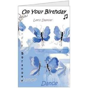 Birthday Dance Fun Happy Quality Greeting Card (5x7) by QuickieCards 