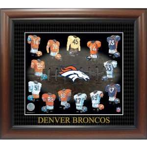  American Stamp Collectibles Denver Broncos Evolution Of 