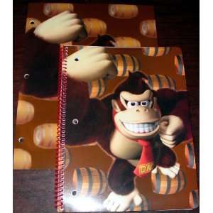  Nintendo Wii Donkey Kong School Folder & 60 Page Spiral 