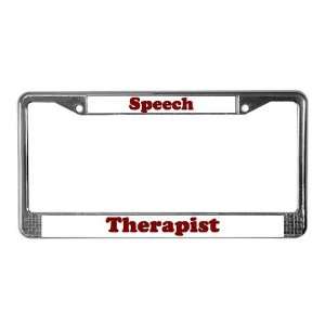 Speech Therapy Autism License Plate Frame by   