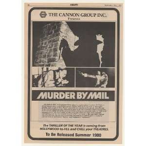  1980 Murder By Mail Movie Promo Trade Print Ad (Movie 