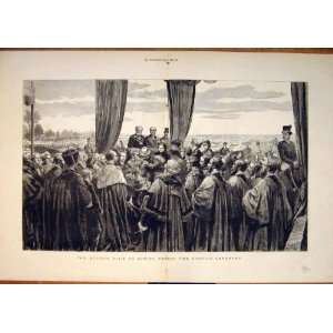  Epping Forest Queen Elizabeth Ceremony Old Print 1882 