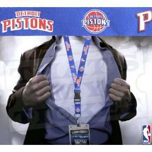   Pistons NBA Lanyard Key Chain and Ticket Holder   Detroit Pistons