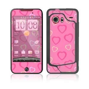  HTC Droid Incredible Decal Skin   Pink Hearts Everything 