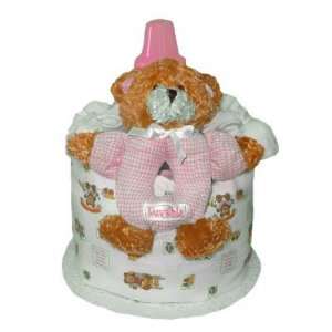   Babies 1183101 Girl 1 Tier Lovable Bear Diaper Cake Toys & Games