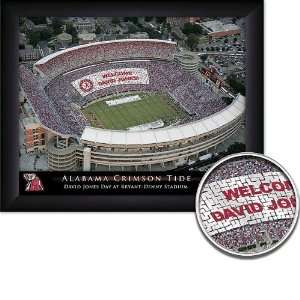  Alabama Crimson Tide Personalized Framed Stadium Print 