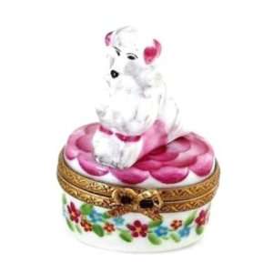 Cute French Poodle French Limoges Box 