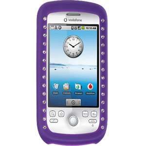  Silicone Skin Case   Purple with Diamonds for T Mobile 
