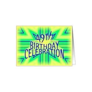    49th Birthday Party Invitation Bright Star Card Toys & Games