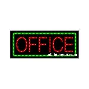  Office Green Border Business LED Sign