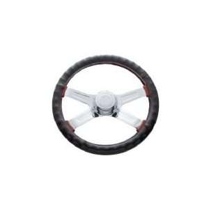   Steering Wheel Cover Black Leather Cover For Semi Trucks Automotive