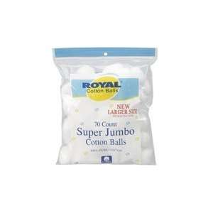  Royal Super Jumbo Cotton Balls   70 Count Beauty