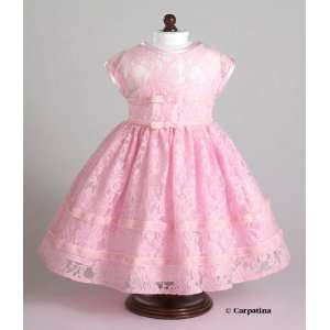 Pink Lace Party Dress ~ Fits 18 American Girl Dolls Toys 