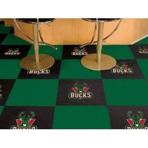 Milwaukee Bucks 20Pk Area/Game Room Carpet/Rug Tiles  