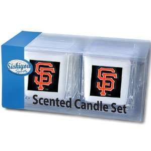 San Francisco Giants 2 pack of 2x2 Candle Sets   MLB Baseball Fan 