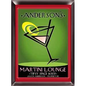 Personalized Cosmo Martini Lounge Sign 