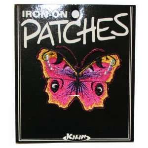  Psychedelic Hippie Pink Purple Butterfly Iron On Patch 