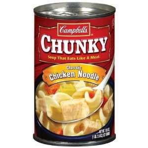 Campbells Chunky Classic Chicken Noodle Soup 18.8 oz (Pack of 12)